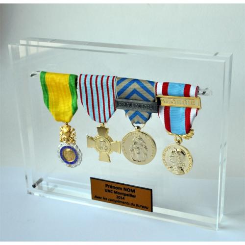 Présentoir en plexi pour médaille sur ruban - Aviso Médailles