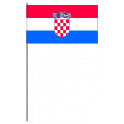 DRAPEAU PAPIER 12X24CM Croatie - lot de 50 ex