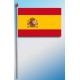 DRAPEAU PLASTIFIE 9.5X16CM Espagne avec armoiries