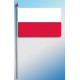 DRAPEAU PLASTIFIE 9.5X16CM Pologne