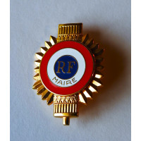 INSIGNE DE MAIRE Ou D'ADJOINT Boutonnière 40mm