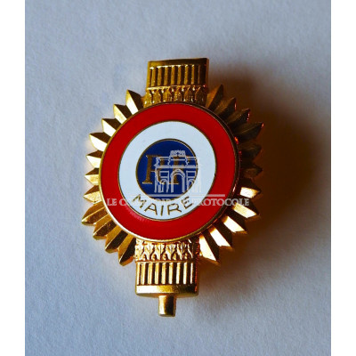 INSIGNE DE MAIRE Ou D'ADJOINT Boutonnière 40mm