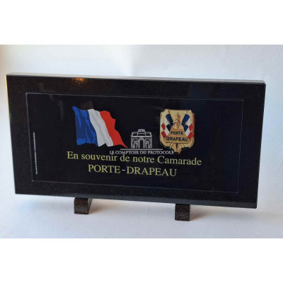 PLAQUE FUNERAIRE DES PORTE DRAPEAUX