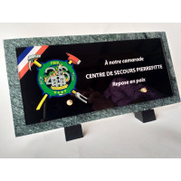 PLAQUE FUNERAIRE personnalisée 15X30cm