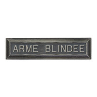 AGRAFE ARME BLINDEE pour medaille pendante