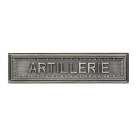 AGRAFE ARTILLERIE pour medaille pendante