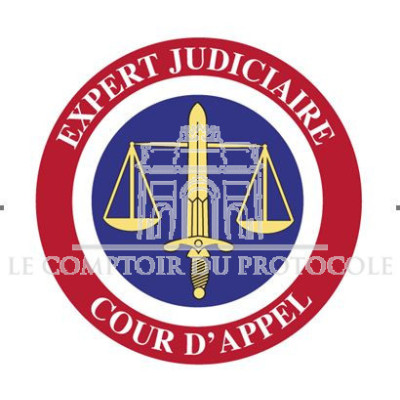 COCARDE EXPERT JUDICIAIRE ADHESIVE